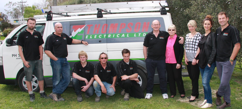 Owners And Staff Of Thompson Electrical Ltd