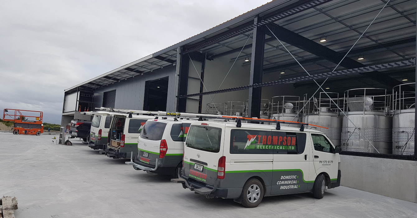 On Job Site With Thompson Electrical Marlborough NZ